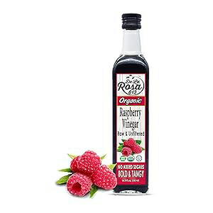 その他 De La Rosa 613 Raspberry Vinegar 16.9 Oz (Pack of 1), De La Rosa Organic Raspberry Vinegar, Raw & Unfiltered Pure Vinegar, Vegan, Gluten Free & Kosher, Great for Organic Salad Dressing and Marinades, Flavored