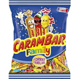 Carambar Family 450g (Carambar Family Fruit, Caranougat, Caramel, Cola, Grenadine 450g)