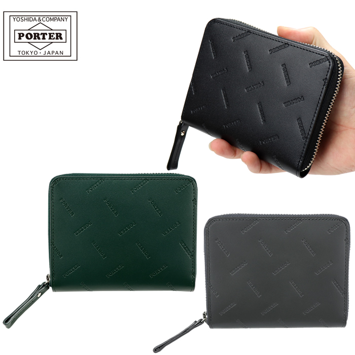 PORTER コインケース ブラック LUGGAGE LABEL BLACK PATTERN(ブラックパターン) COIN CASE | 吉田カバン