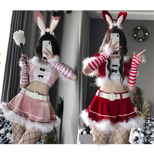クリスマス コスプレ衣装 レディース 女性 セクシー christmas Xmas 仮装 コスプレ コスチューム サンタ サンタクロース セクシー ダンス衣装 学芸会 演劇 発表会 パーティー イベント ピンク 赤グローリーパーク