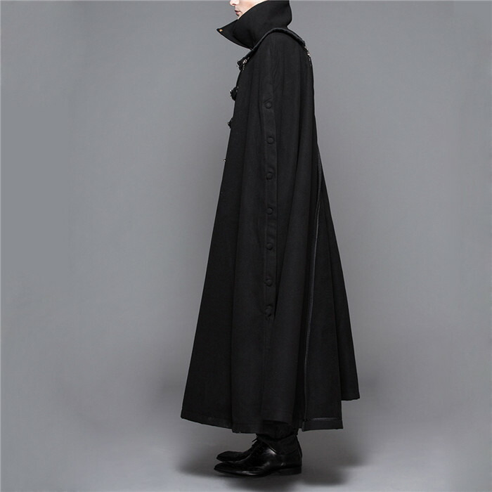 ゴシック衣装 中世貴族風 舞台 中世 貴族 衣装 豪華 メンズ レディース 宮廷服 コスプレ衣装 王子様 洋服 ロングコート ケープ 取り外す可能 演劇 舞台服 パンク風 コット風 Gothic パーティー演出服 ステージ衣装 黒 S M L Xl 2xl 3xl Sermus Es