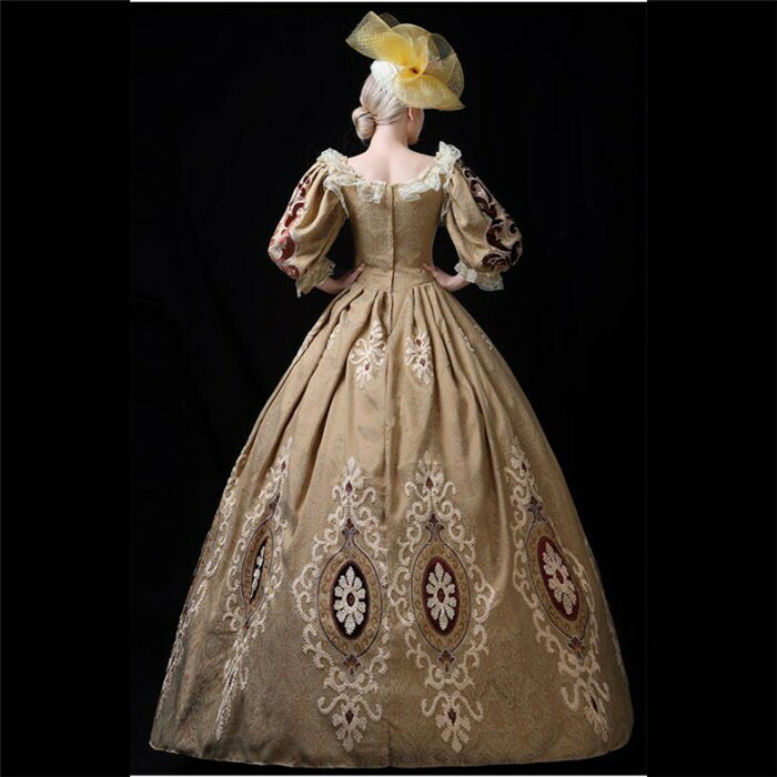 欧風宮廷服 女性用 西洋 貴族の衣装 ロングドレス ステージ衣装 フランス式 新劇衣装 学園祭 文化祭 舞踏会 ハロウィン 着丈 サイズ指定可 S M L Xl 2xl Mavipconstrutora Com Br