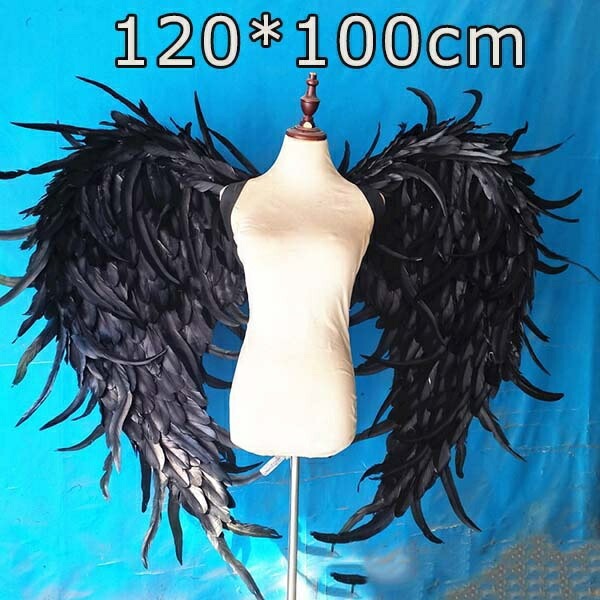 天使の羽 悪魔の羽 コスプレ道具羽 翼 wing フェザー ウイング 黒 120*100cm エンジェル 天使みたい 堕天使 妖精 悪魔 仮装 パーティーグッズ 撮影 ステージ道具 イベント 文化祭 cosplay用 COSPLAY コスチューム ハロウィン クリスマスグローリーパーク|パーティードレス通販 GloryPark