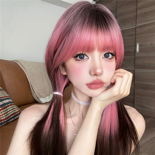 フルウィッグ かつら 女性 前髪あり 原宿 可愛い キュート ウイッグ wig コスプレ 耐熱ウィッグ 小顔効果抜群 コスチューム ロリータ 文化祭 学園祭 イベント ハロウィン レトロ風 変装 仮装 女装グローリーパーク