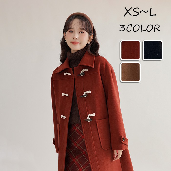 楽天市場】ダッフルコート レディース 冬コート ロングコート 無地