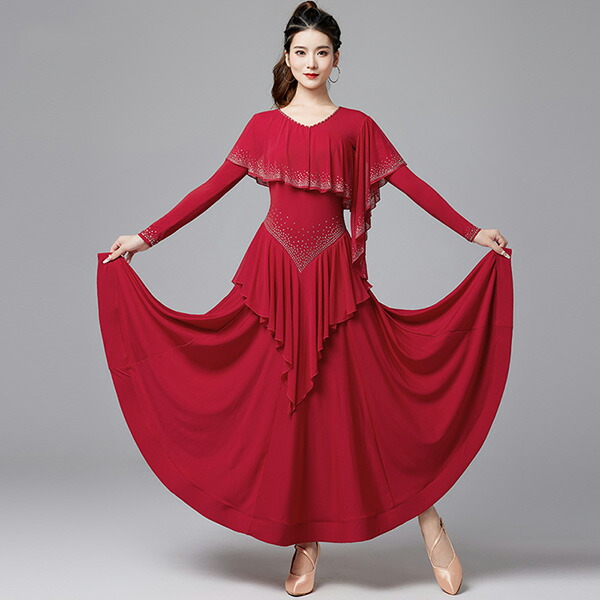 楽天市場】社交ダンス ドレス 練習着 スタンダード ドレス パーティー