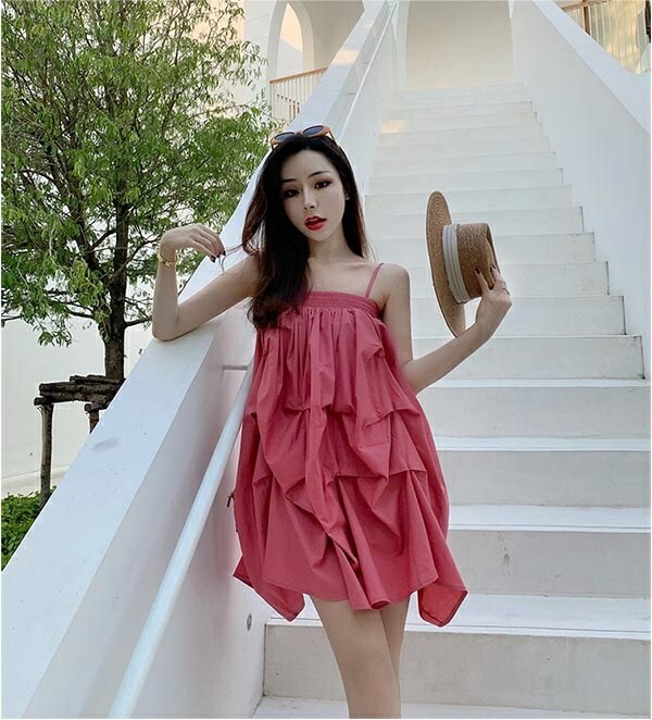 行きつけの場所ワン静謐さ 肩出し キャミワンピ キャミソール 短絡背丈 アロハ州 ワンピース レディース 可愛いめ 夏場 無地 バルーン ボヘミア為来たり 後列開き エロ ビーチ 夏季ワンピース リゾート 体型取りまかなう 夏ワンピ トリップ 時日 アダルト 愛らしい S M L