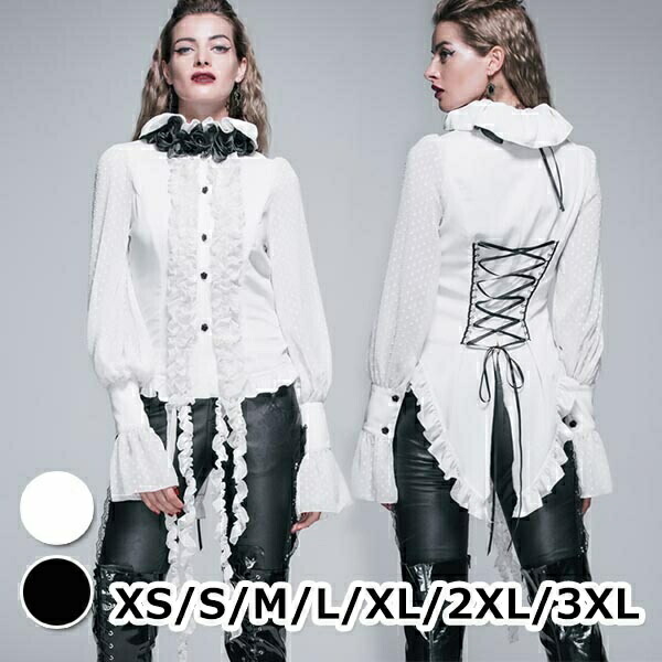 美品✨プリーツプリーズ　大きいサイズ　XL 長袖　ハイネック　シャツブラウス　白 ホワイトシャツ プリーツ トップス ブラウス 白トップス 長袖