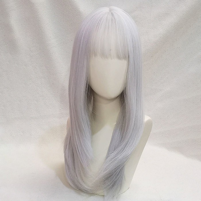 楽天市場】姫カット 中世の貴族風 ストレート シルバーホワイト 銀髪