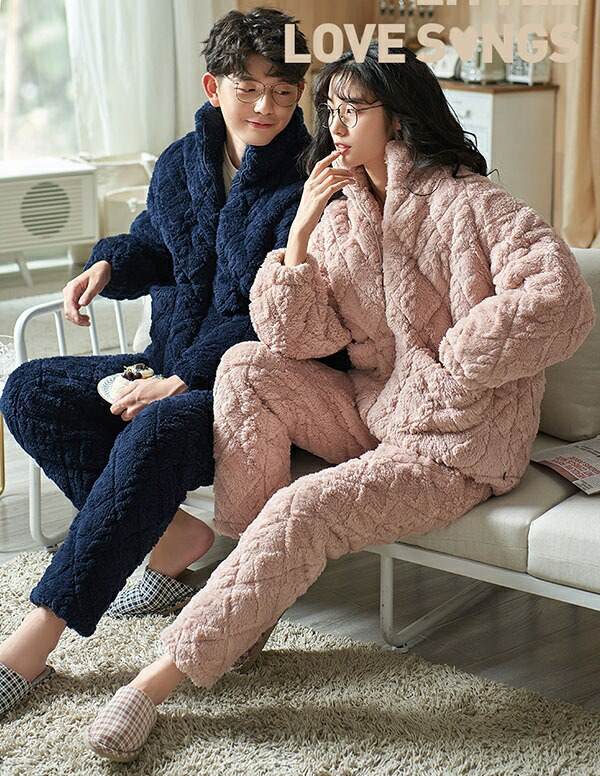 楽天ランキング1位 期間限定 マスクプレゼント中 ペア パジャマ メンズ ルームウェア 冬 メンズパジャマ パジャマレディース 冬 もこもこ 冬向き もこもこ 部屋着 裏起毛 寝巻き ルック カップル 長袖 韓国 上下セット あったかい やわらか ロングパンツ 大きい