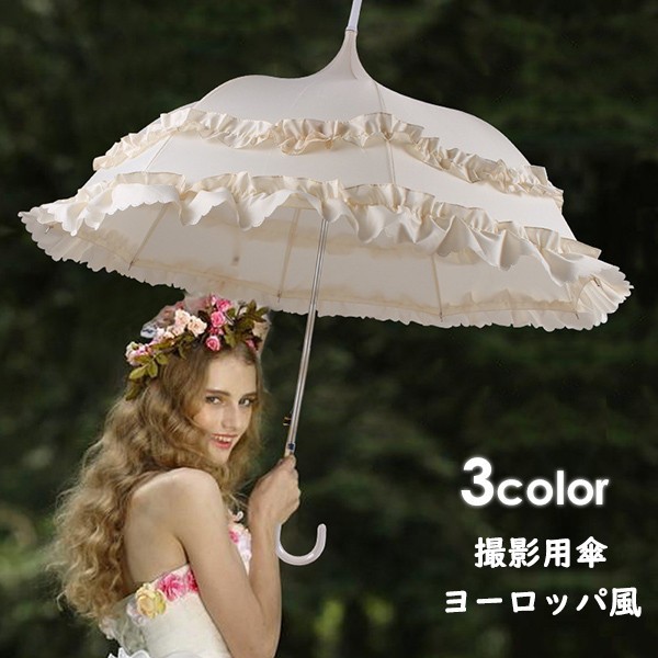 ロリータ レディース 遮光日傘 可愛い 長傘 日傘 雨傘 兼用 プリンセス傘 花 薔薇 型 日焼け 対策 遮光 裏も 撮影用 ヨーロッパ風 傘 レディース かわいい ギフト 花柄 結婚式 女性にプレゼント ja087z7z7z7グローリーパーク