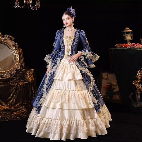 貴族ドレス 中世 貴婦人ドレス ステージ 衣装 中世ドレス お姫様ドレス ヨーロッパ 貴族 王族服 ジュリエット 現代劇演出 ヨーロッパ風 ステージ衣装 演出 パーティードレス カラードレス 大人 学園祭 文化祭 コスプレ パーティーグローリーパーク|パーティードレス通販 GloryPark