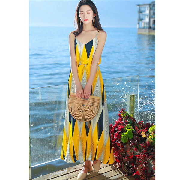 リゾートワンピース マキシワンピース レディース ワンピース レディース 夏 リゾート肩出し Aライン サマードレス キャミソールワンピース 女性らしさ溢れる ボヘミア風 夏ワンピ 旅行 海デート 大人可愛い ノースリーブ お洒落 アロハ ハワイアン Rvcconst Com