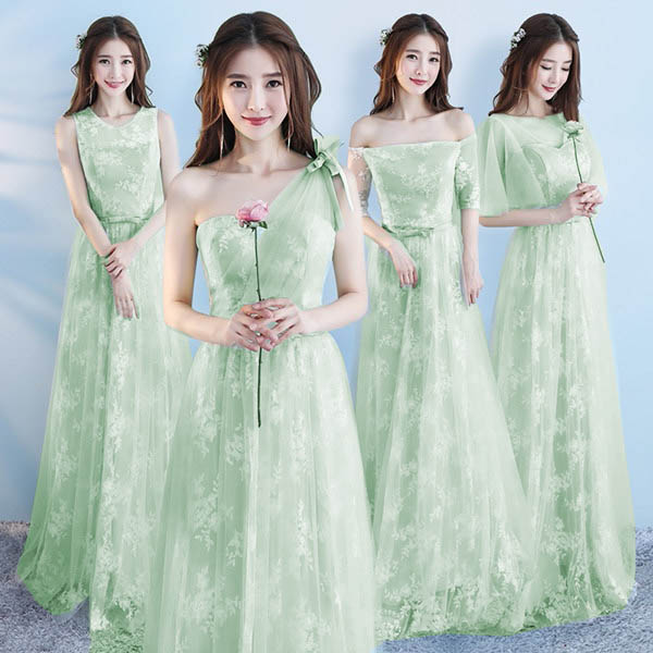 楽天市場】パーティードレス ロングドレス 演奏会 パフスリーブ 透け感