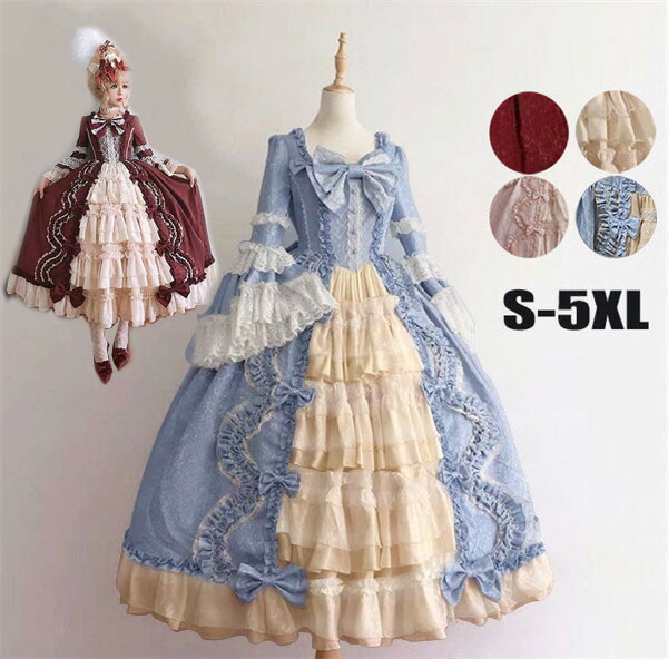 【楽天3位獲得】ロリータ ワンピース コスプレ セーラー リボン 姫袖 lolita衣装 仮装 衣装 コスチューム こすぷれ コス おすすめ 可愛い 男ウケ セクシー  ウィッグ追加可  大きいサイズ 大人 レディース コスプレ衣装 あす楽 ハロウィンコスチューム ハロウィン