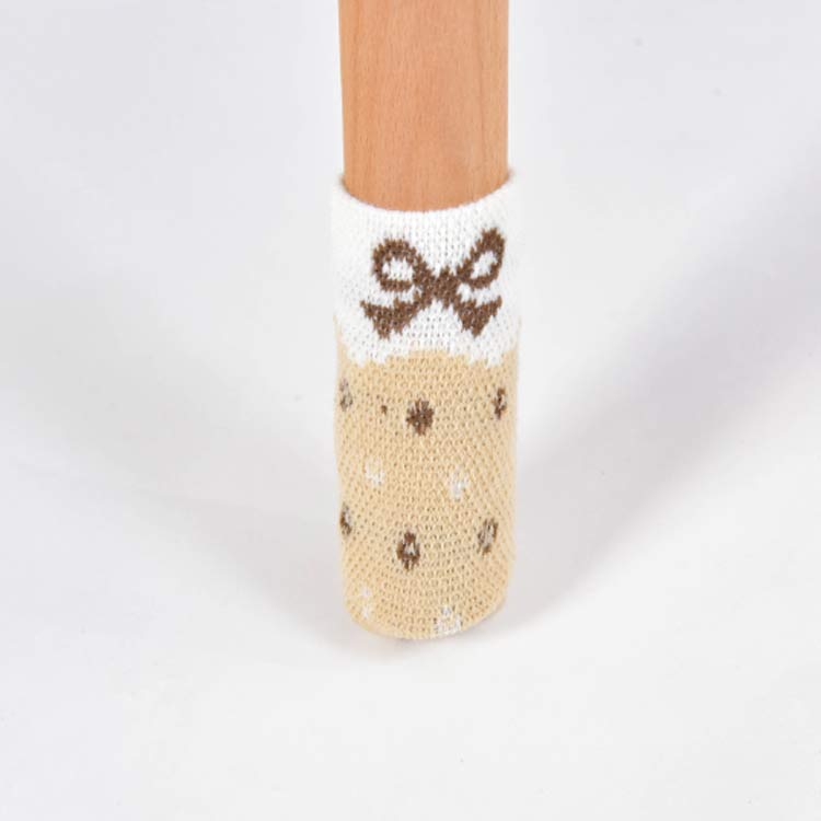 チェアソックス フローリング 椅子脚カバー 滑り止め 騒音 キズ防止 部屋飾り インテリア 傷つきにくい 2重構造 脱げにくい 4枚入り 点点 リボン ウサギ 可愛い おしゃれ 送料無料 Letempslev K7a Com