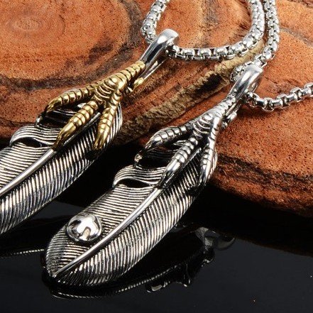 楽天市場】ネックレス メンズ ネイティブアメリカン ステンレス鷹爪