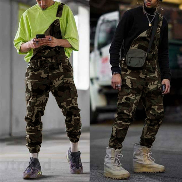 AA HARD WEAR カモフラージュオーバーオール PERSONSOUL】Camouflage Overalls with Zip-Off Legs | OUR