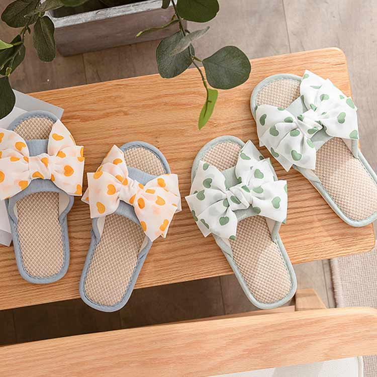 送料無料 スリッパ レディース ルームシューズ リボン サンダル ビーチサンダル 亜麻 リネン 春夏 美脚スリッパ 快適 室内履き 外履き 蝶結び フラットソール かわいい 婦人 女性 おしゃれ 綿麻 通気 滑り止め 部屋用 来客用 Marcsdesign Com