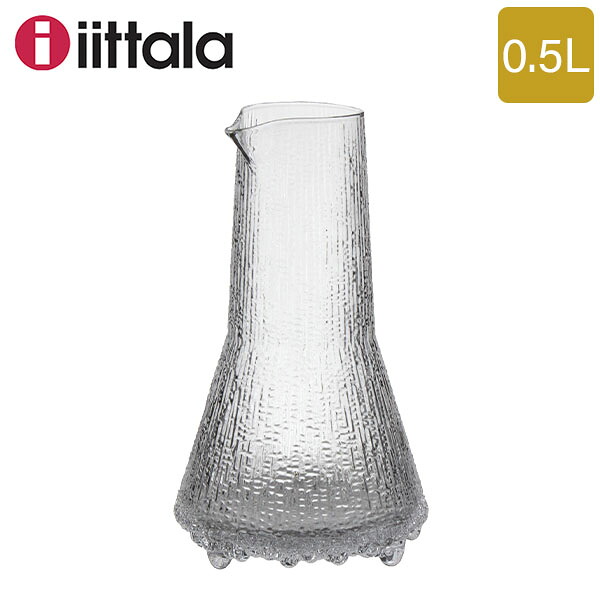 イッタラ ハラフェ ウルティマツーレ 0.5L 500ml 北欧ブランド名 ハンドウォッシュ 読みやすい 食器 室内装飾 着飾る 1015655 iittala ULTIMA THULE karafe 50cl clear、 handwashmouthblown