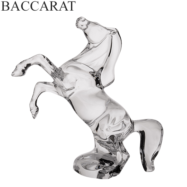 人気ブランド多数対象 バカラ Baccarat フィギュア 置物 いななく馬