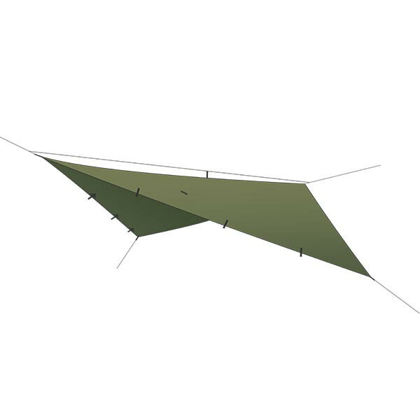 DDタープ 3.5m DD Tarp 3.5×3.5 DDハンモック HAMMOCKS 防水 軽量 簡単 コンパクト 正方形 スクエアタープ 日よけ  日除け 雨よけ キャンプ アウトドア テント ソロキャンプ フォレストグリーン 【SALE／92%OFF】