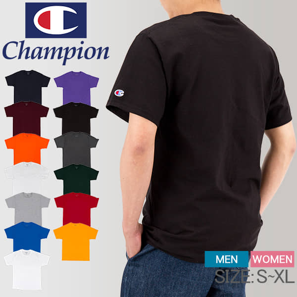 楽天市場 Tシャツ チャンピオン Champion 半袖 6oz メンズ レディース ブラック 黒 ホワイト 白 グレー レッド ブルー イエロー トップス カジュアル ストリート 大きいサイズ 刺繍 シンプル 無地 ワンポイント T425 あす楽 Gulliver Online Shopping