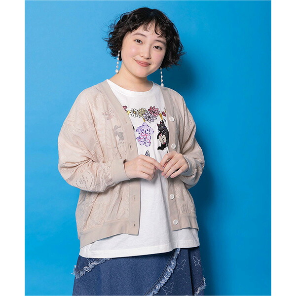 ＼店内、マラソンSALE開催中／ スカラー ScoLar 161660 オリジナルレースカーディガンシアーカーディガン ライトアウター シースルー 透け感 レース WOMEN レディース 春 夏 秋 冬 おしゃれ｜GULLIVER Online Shopping