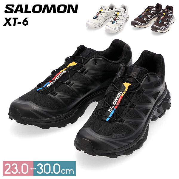 ＼店内、マラソンSALE開催中／ SALOMON サロモン XT-6 エックスティー 6 スニーカー メンズ レディース ローカット トレイル ランニング アウトドア 靴 シューズ おしゃれ スポーツ ストリート テクニカルシューズ ブラック バレンタイン