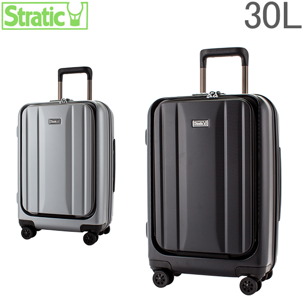 【最大600円OFF】 ストラティック Stratic スーツケース 機内持ち込み Sサイズ 30L 軽量 4輪 小型 ハード フロントオープン 頑丈 TSAロック キャリーバッグ ドイツ