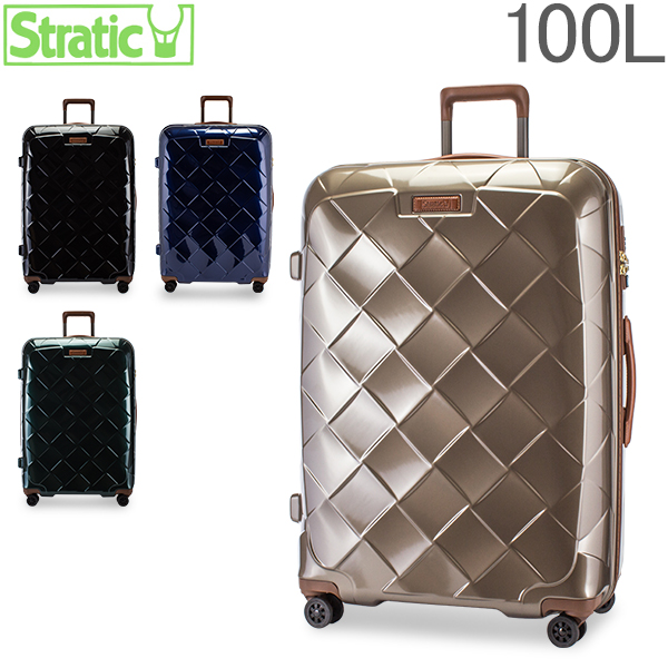  ストラティック Stratic スーツケース 100L Lサイズレザー &amp; モア 3-9894-75 LEATHER &amp; MORE 軽量 本革 キャリーバッグ キャリーケース L 4DW TSA【5％還元】