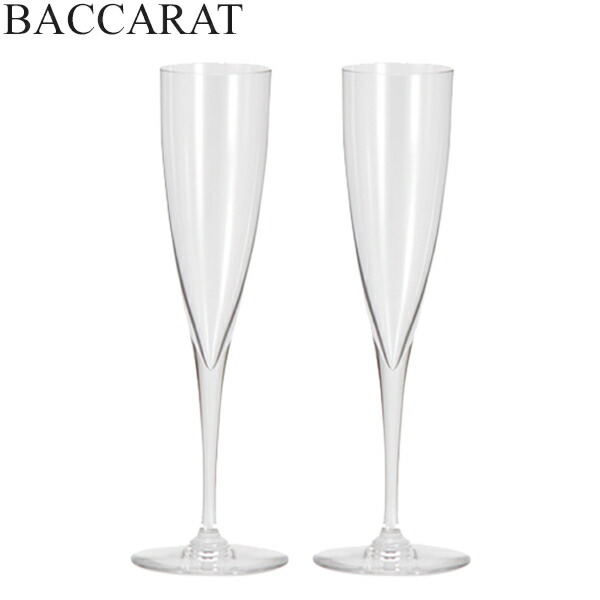 Baccarat (バカラ) ドンペリニヨン フルート シャンパングラス 2個セット 1845244 DOM PERIGNON FLUTE CHAMPAGNE X2 クリア