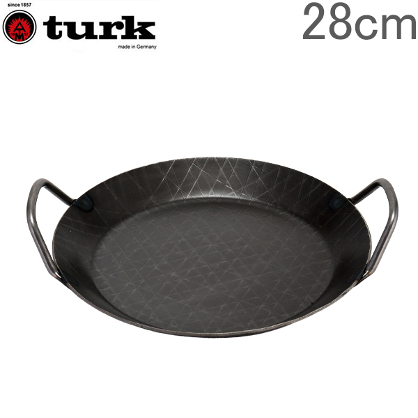 Turk 65924 Serving Pan with Two Grips 24 cm Iron Black 