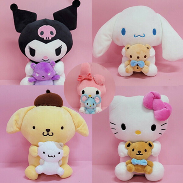 ハローキティ 柴犬 ワンコ ぬいぐるみ ツインマスコット ストラップ