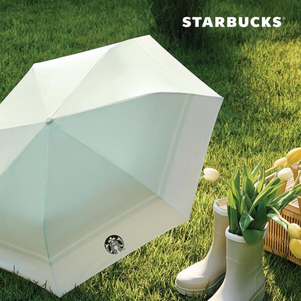 韓国スタバ【Starbucks】 French summer umbrella★三段傘 韓国スタバ☆24SS Blossom Secret Garden Umbrella 折りたたみ傘