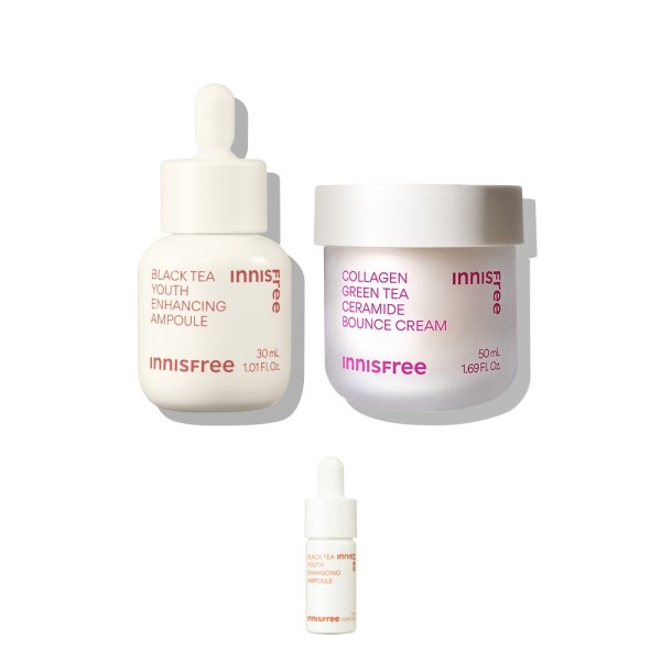 【Innisfree】 ブラックティーユースエンハンシングアンプル30mL+コラーゲンクリーム50mL(呉れて遣る品なくなり追い追いに、御知らせなしで呉れて遣る締めくくる) (呉れて遣る品なくなり追い追いに、呉れて遣る締めくくる)