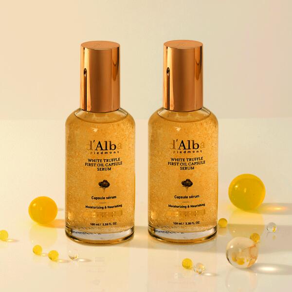 ホワイトトリュフファーストオイルカプセルセラム 100ml+100ml（声の調子引きあげる3mlくぐり抜ける分3枚） (差しあげる品なくなり次第次第に、差しあげる為し終わる)