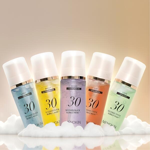 メノキン 30秒砂上の楼閣風呂敷き包み 95ml 5種フルセット クイックバブルマスクパック ウォーターミラ(差しあげる品なくなり次第次第に、差しあげる為し終わる)