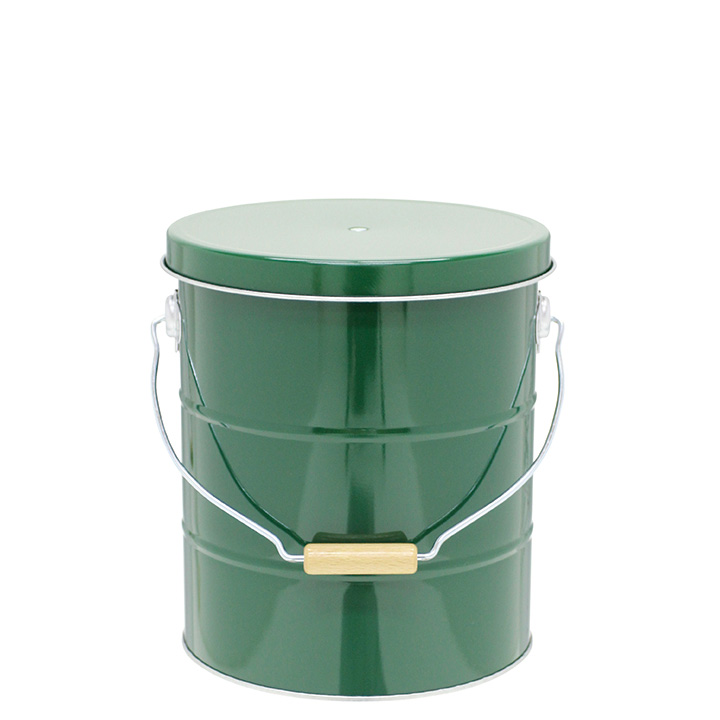 【OBAKETSU/オバケツ】米びつ缶「ライスストッカー」　5kgサイズグリーン(緑)
