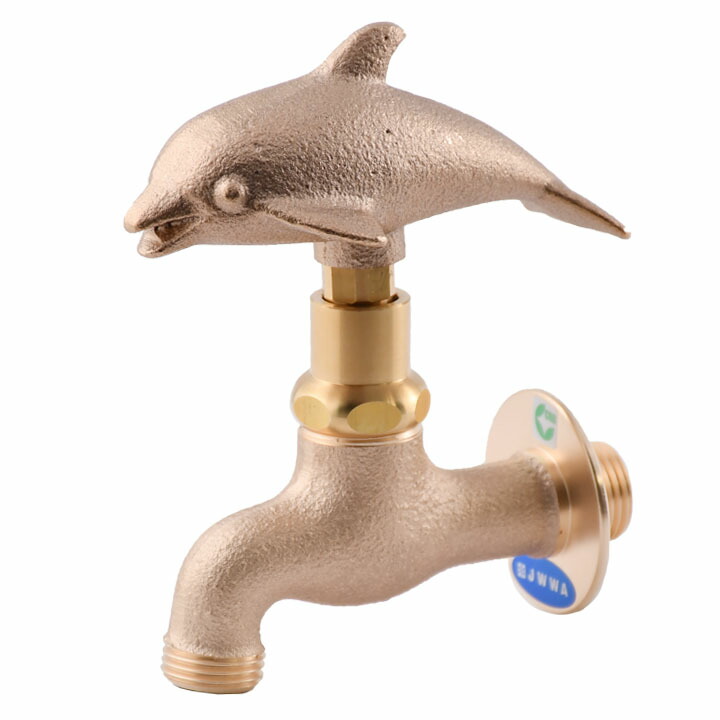 楽天市場】外水栓用 デザイン蛇口 盗水防止 アニマルキー付き蛇口