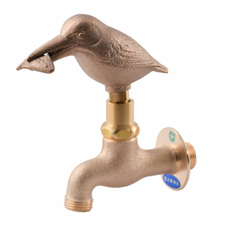 楽天市場】外水栓用 デザイン蛇口 盗水防止 アニマルキー付き蛇口