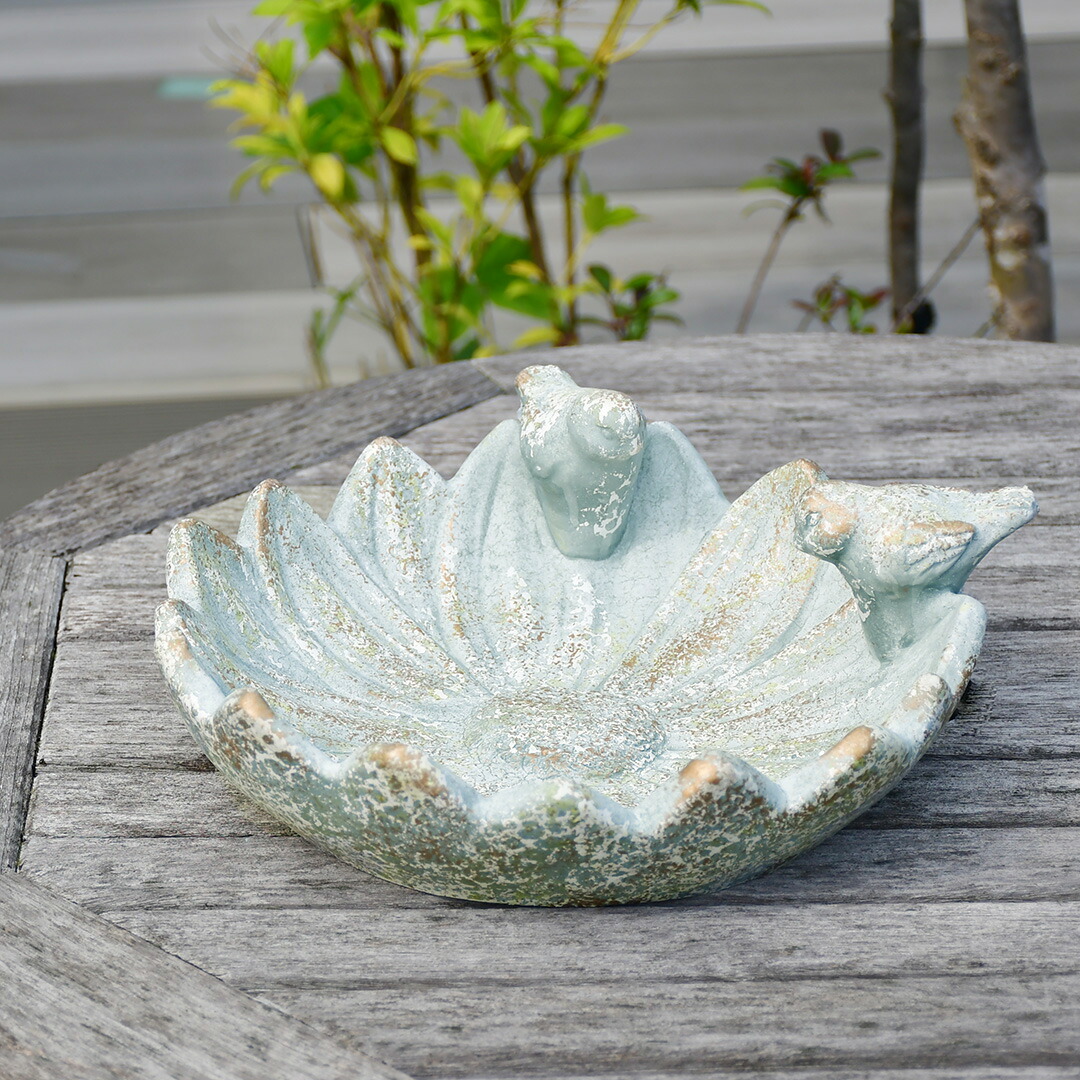 バードバス　アンティーク調 楽天市場】アンティーク調ガーデンオーナメント バードバス