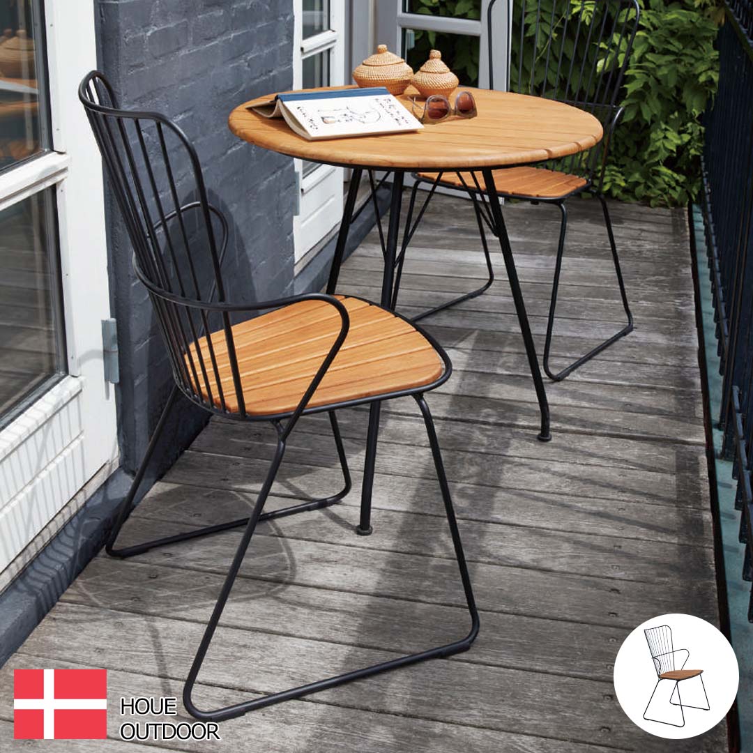 ファニチャー イス 椅子 HOUE パオン ダイニングチェア ブラック HOUE OUTDOOR ホウエアウトドア 【メーカー取り寄せ品】|ガーデンマート