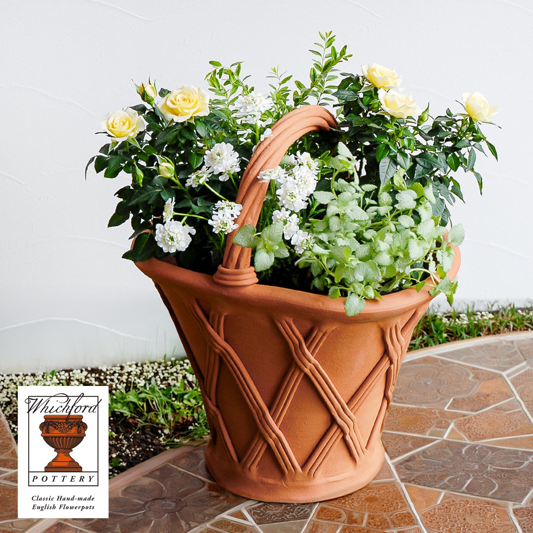 Whichford ウィッチフォード 植木鉢 バスケット with ハンドル（深型）ガーデンマートオリジナル 鉢 プランター ウィッチフォード植木鉢 イギリス (2026年1月再入荷) 15,578円