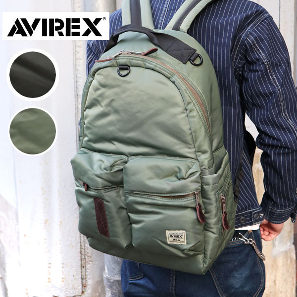 AVIREX アヴィレックス 783-4976010 FLIGHT NYLON BACKPACK BAG 航空 ナイロン うしろ側容器に並べる 30L 万覚え帳マイコン 経口避妊薬納める可 黒いこと サルヴィア アビレックス MA1 メンズ レディース 通い 通学