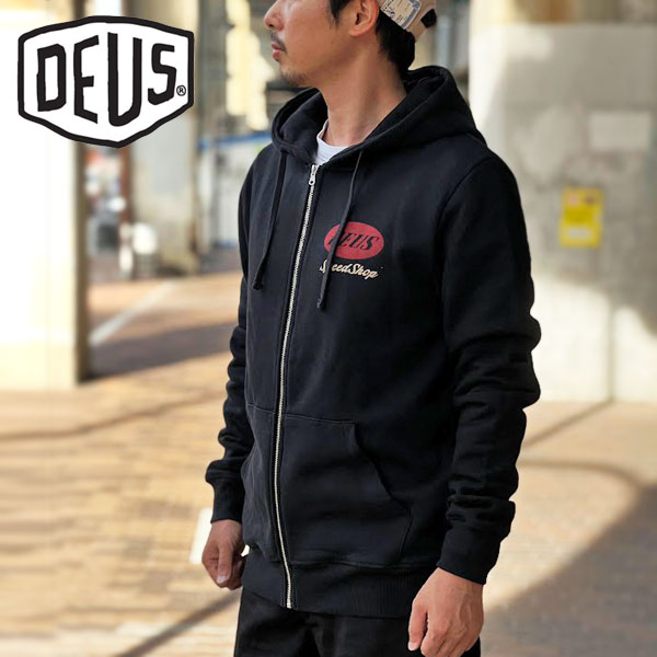 2022FW入荷 Deus Ex Machina デウスエクスマキナ TIN-LIZZIE ZIP HOODIE ティンリジージップフーディ パーカー メンズ  deus DMF228395 裏起毛 フーディー 【爆買い！】