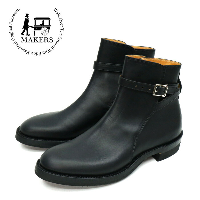 2026SS メイカーズ Makers TGM-12 【 GILL / ジル】 GUIDI CALF BLACK DR. SOLE GUIDI社 カーフレザー(仔牛革)【ブラック】ジョッパーブーツ Dr.ソール ドクターソール ギル ショートブーツ 【日本製】 ※返品交換不可商品です|GMMSTORE
