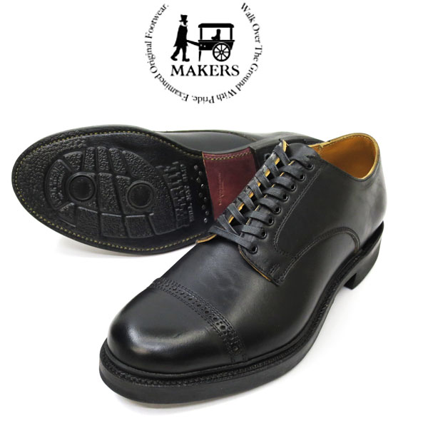 楽天市場 メイカーズ ホースハイド ワークアウトブルーチャー Makers Work Out Blucher Horse Hide ブラック 日本製 メイカーズ ビジネスシューズ ミリタリーシューズ ドレスシューズ 靴 キャップドトゥ メーカーズ Eワイズ相当 馬革 茶芯 日本製