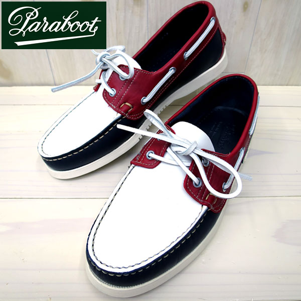 予約販売 本 デッキシューズ Paraboot ご希望でケア用品1点プレゼント 永く愛用するならこのブランド パラブーツ Barth デッキシューズ Color Trico トリコロール メンズ Paraboot バース Barth Www Ethiopianreporter Com