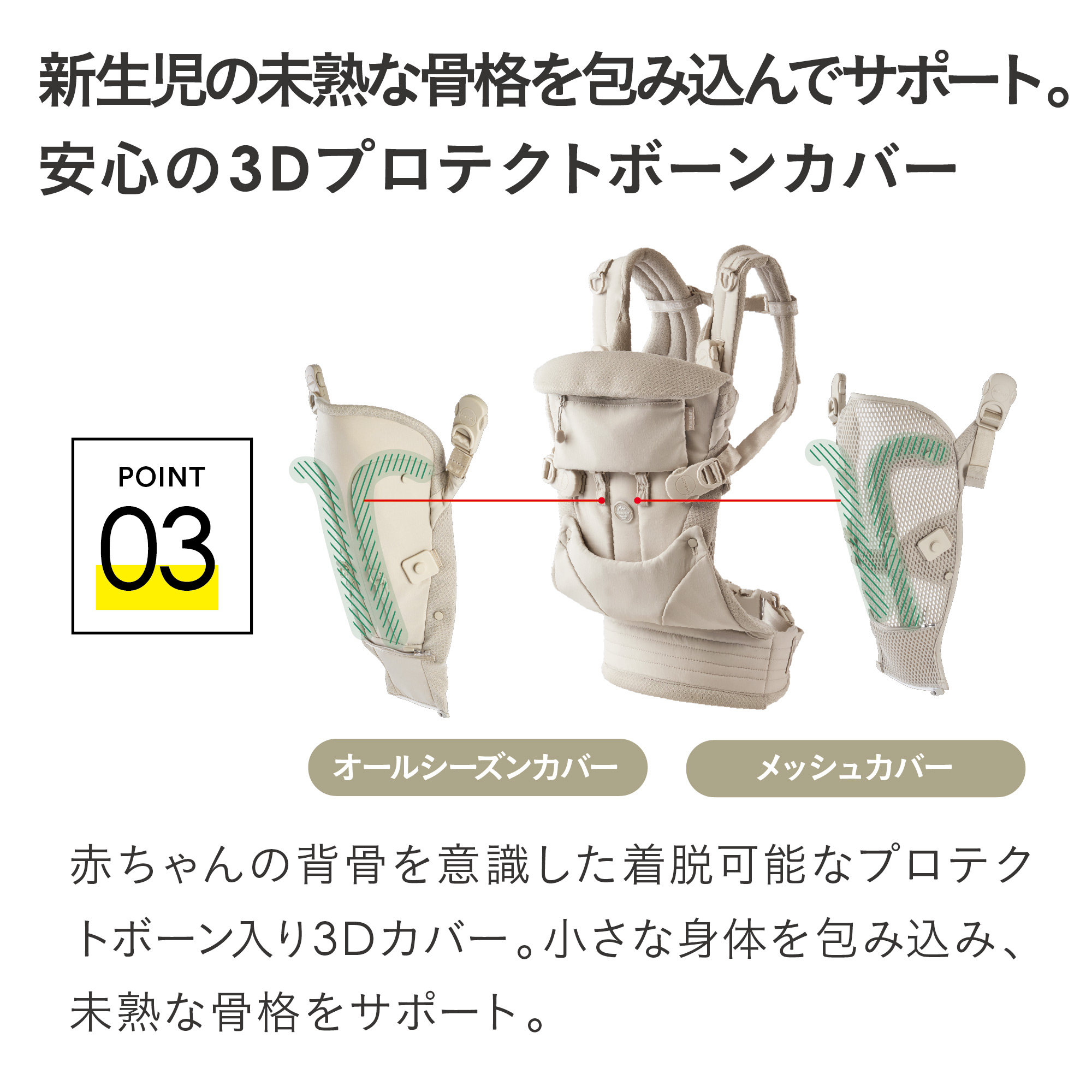 エアバギー ベビーキャリア【3年保証 SG認定 新生児OK】[抱っこ紐